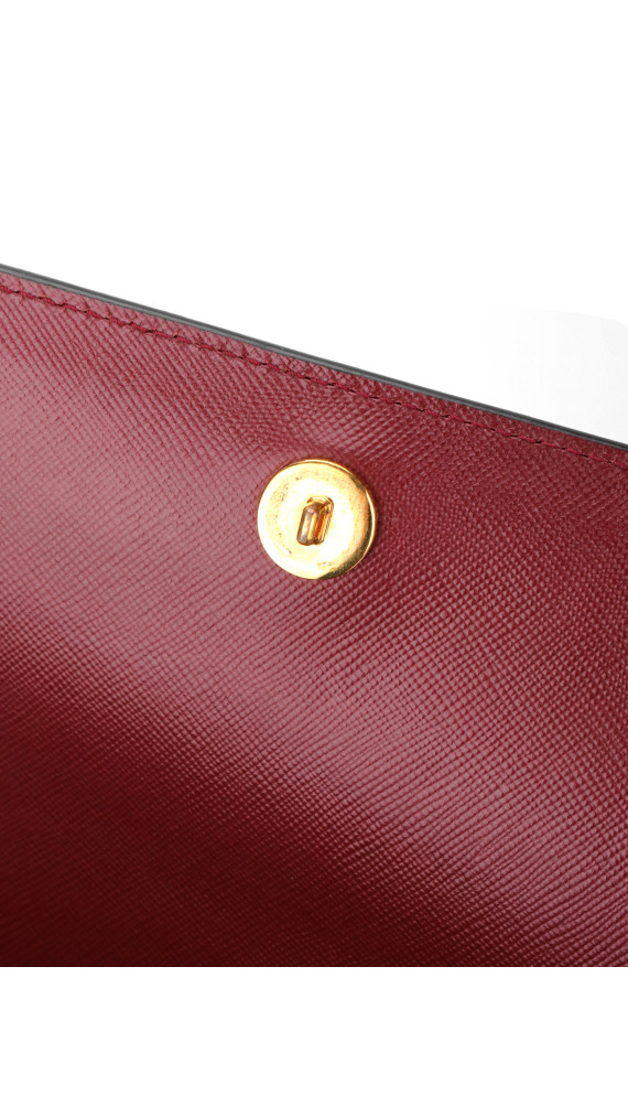 Marni Trunk Shoulder Bag i Burgunder