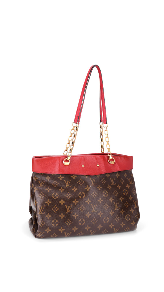 Louis Vuitton Cerise Monogram Canvas Chain Shopper Bag