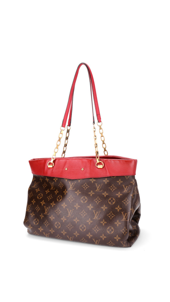 Louis Vuitton Cerise Monogram Canvas Chain Shopper Bag