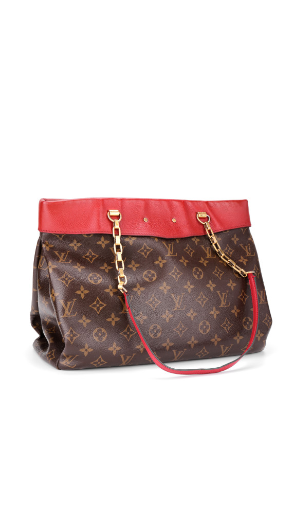 Louis Vuitton Cerise Monogram Canvas Chain Shopper Bag