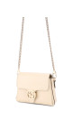 Gucci Interlocking GG Chain Shoulder Bag i Hvit Skinn