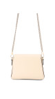 Gucci Interlocking GG Chain Shoulder Bag i Hvit Skinn