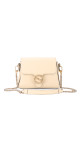 Gucci Interlocking GG Chain Shoulder Bag i Hvit Skinn