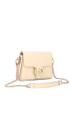 Gucci Interlocking GG Chain Shoulder Bag i Hvit Skinn
