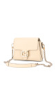 Gucci Interlocking GG Chain Shoulder Bag i Hvit Skinn