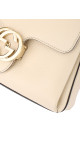 Gucci Interlocking GG Chain Shoulder Bag i Hvit Skinn