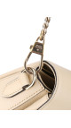 Gucci Interlocking GG Chain Shoulder Bag i Hvit Skinn