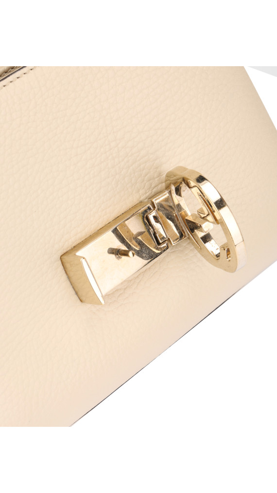 Gucci Interlocking GG Chain Shoulder Bag i Hvit Skinn