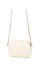 Chanel Quilted Camera Bag i Hvit Skinn