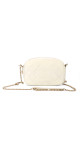 Chanel Quilted Camera Bag i Hvit Skinn