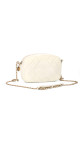 Chanel Quilted Camera Bag i Hvit Skinn