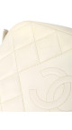 Chanel Quilted Camera Bag i Hvit Skinn