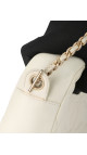 Chanel Quilted Camera Bag i Hvit Skinn