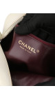 Chanel Quilted Camera Bag i Hvit Skinn