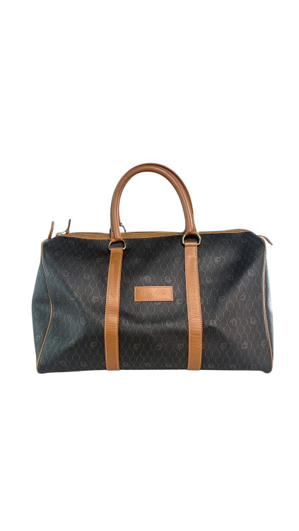 Dior Boston Monogram Leather Bag