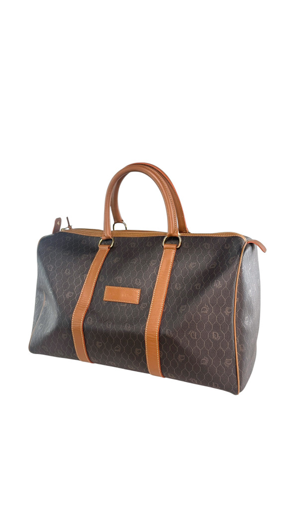 Dior Boston Monogram Leather Bag