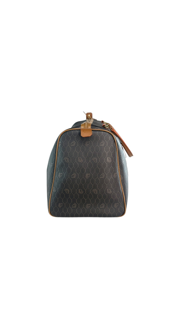 Dior Boston Monogram Leather Bag