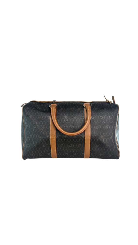 Dior Boston Monogram Leather Bag
