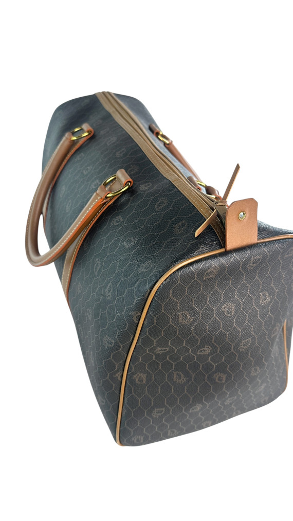 Dior Boston Monogram Leather Bag