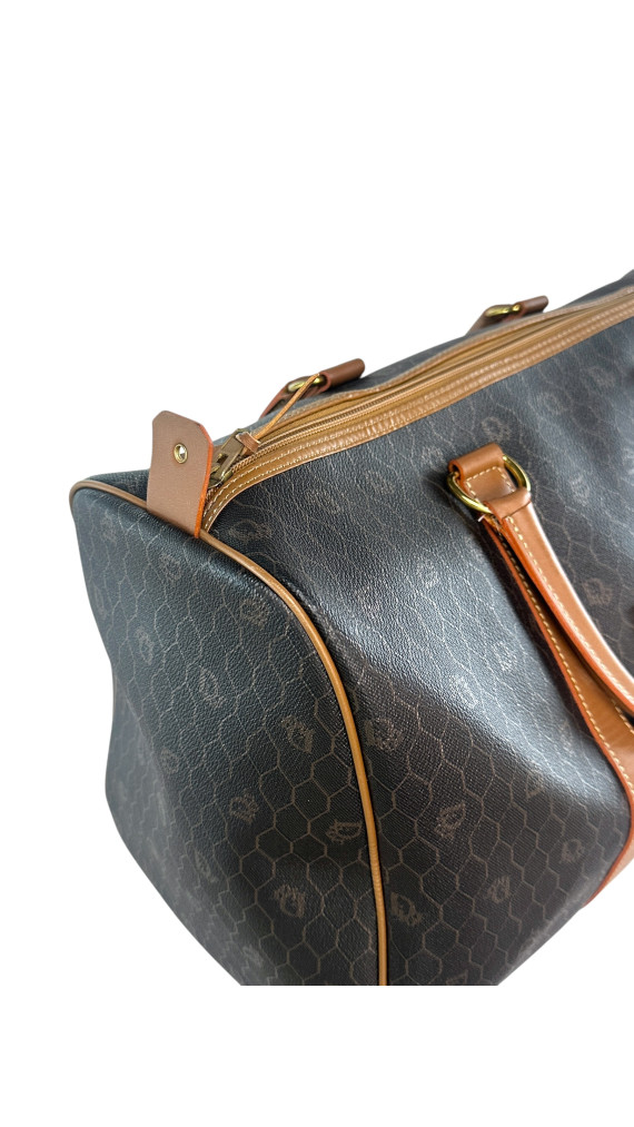 Dior Boston Monogram Leather Bag