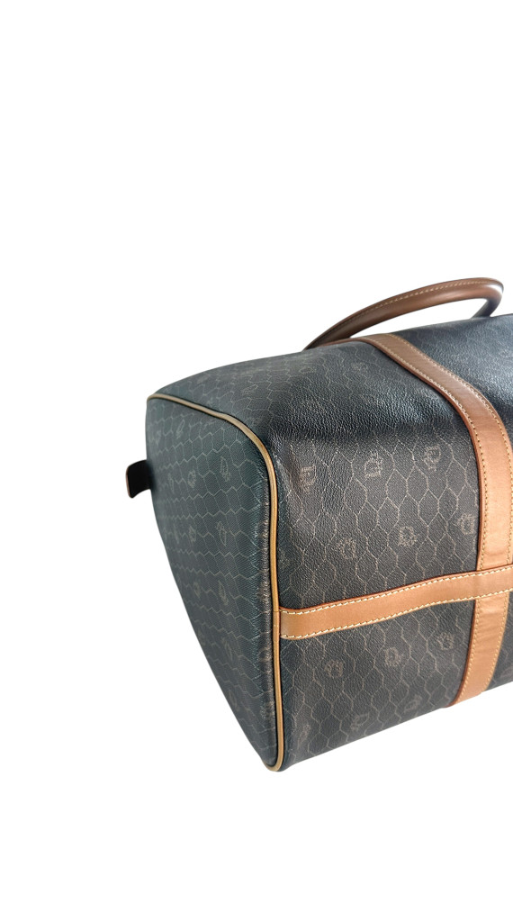 Dior Boston Monogram Leather Bag