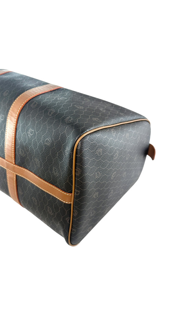 Dior Boston Monogram Leather Bag