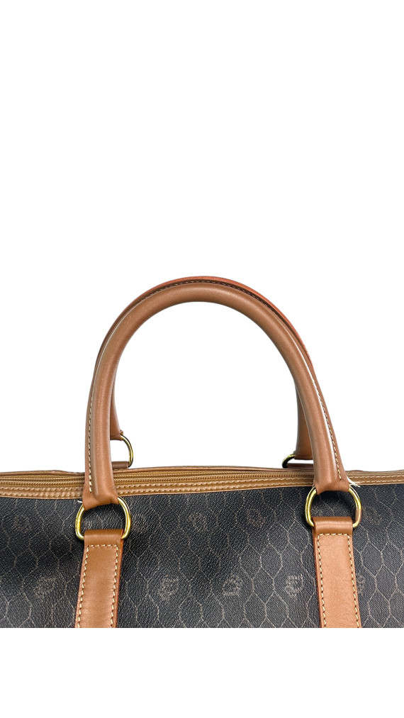 Dior Boston Monogram Leather Bag