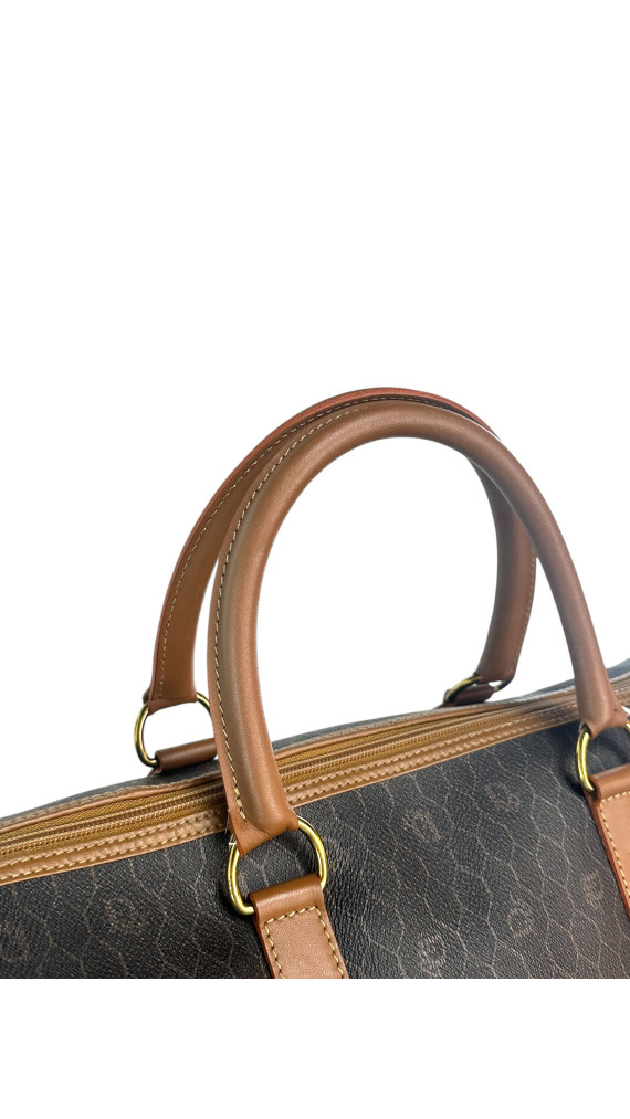 Dior Boston Monogram Leather Bag