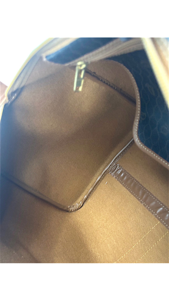 Dior Boston Monogram Leather Bag