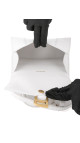 Balenciaga Hourglass Top Handle Bag – Hvit Krokopreget Skinn