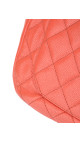 Chanel Shoulder Bag i Koralrød Caviar-skinn med CC-logo