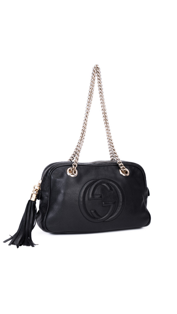Gucci Soho Chain Shoulder Bag – Sort