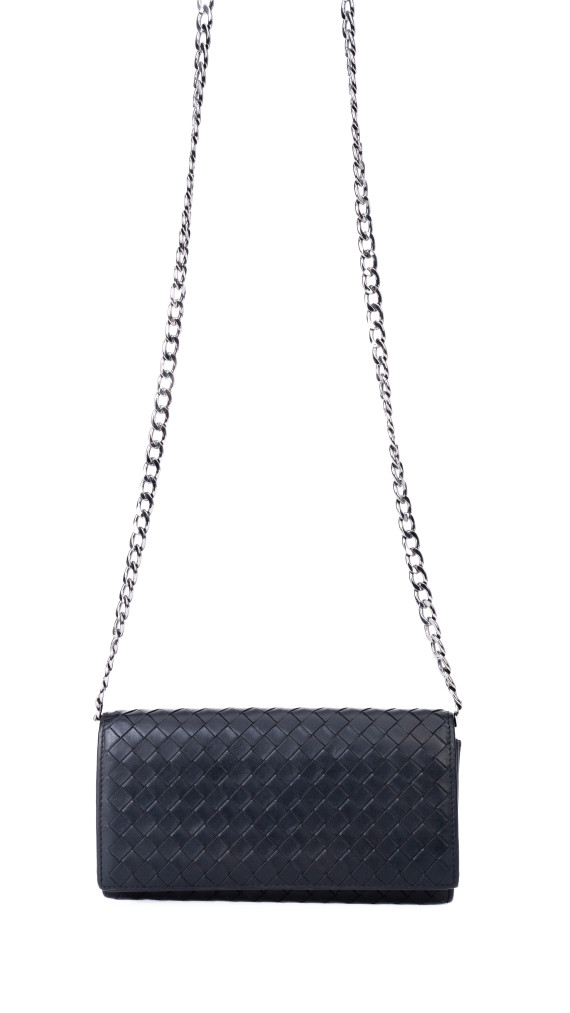 Bottega Veneta Continental Wallet – Intrecciato Skinn, Sort