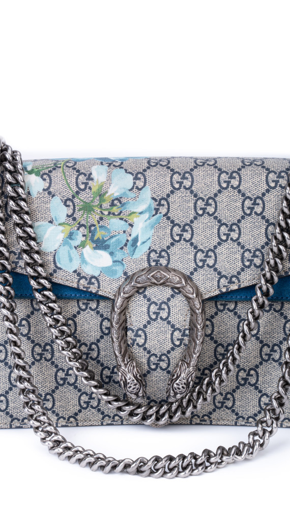 Gucci Dionysus GG Blooms Shoulder Bag – Blå Blomsterprint