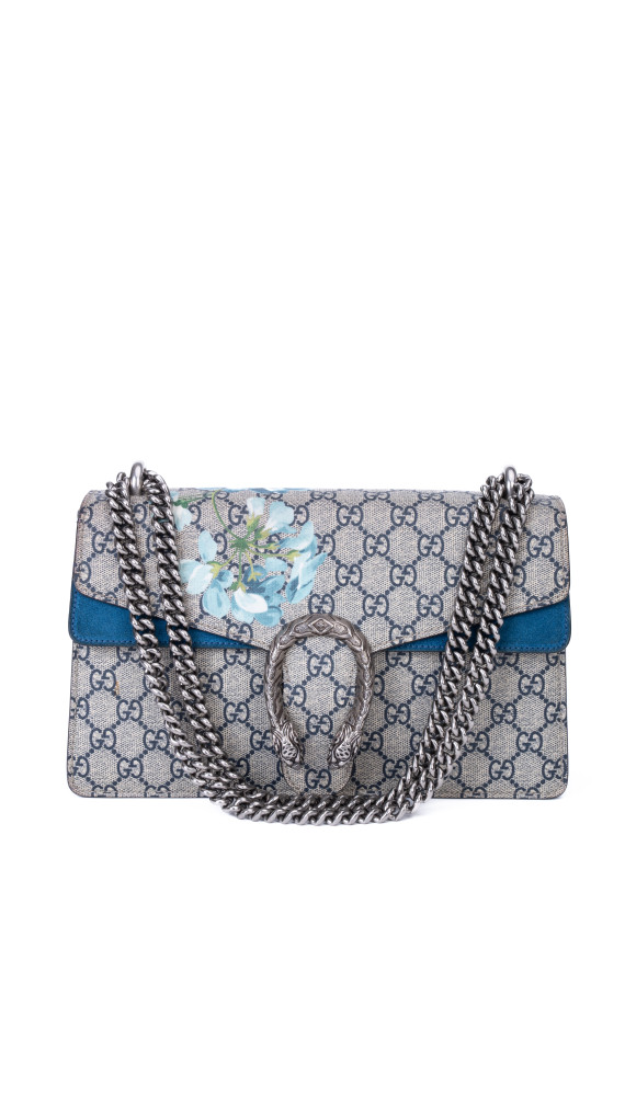 Gucci Dionysus GG Blooms Shoulder Bag – Blå Blomsterprint