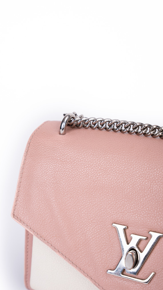 Louis Vuitton Lockme Chain Bag – Rosa og Sort Kalveskinn
