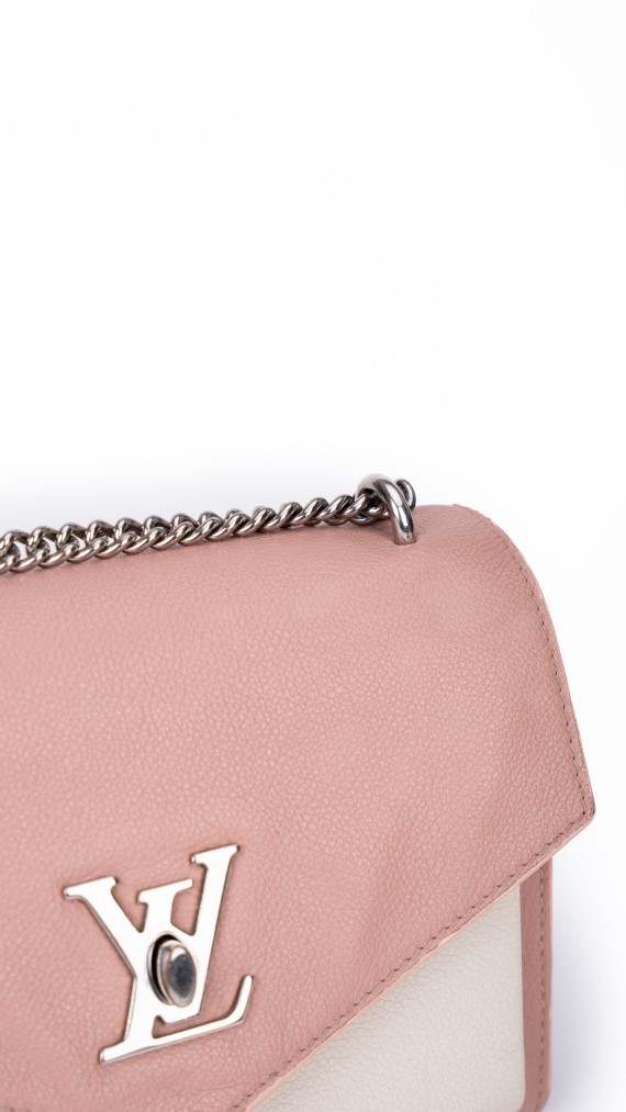 Louis Vuitton Lockme Chain Bag – Rosa og Sort Kalveskinn