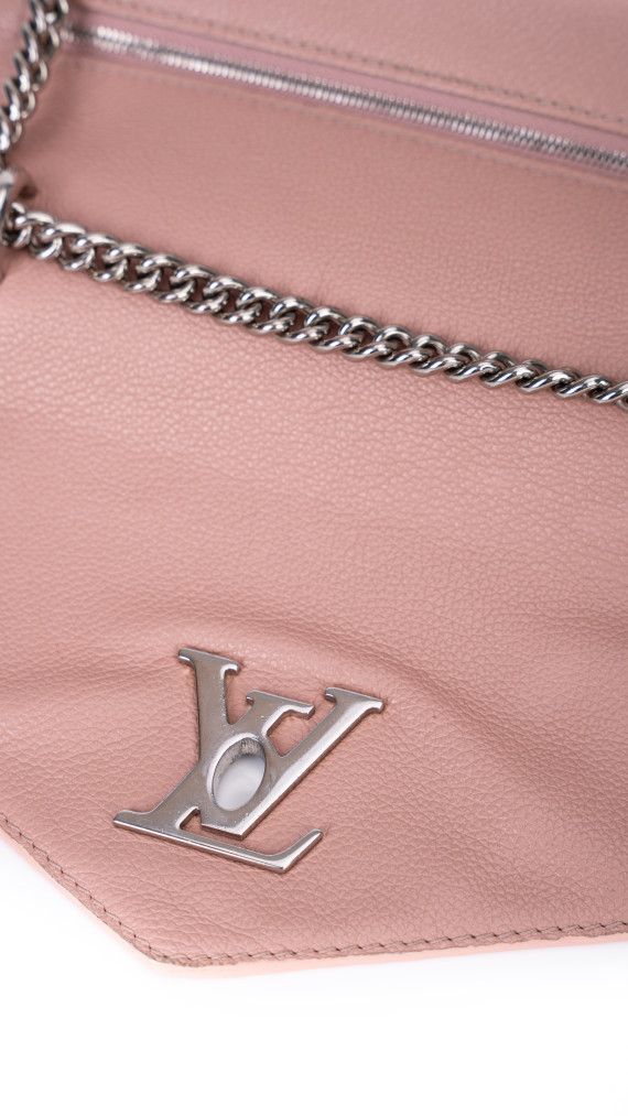 Louis Vuitton Lockme Chain Bag – Rosa og Sort Kalveskinn