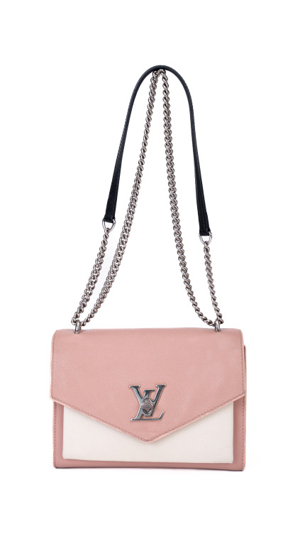 Louis Vuitton Lockme Chain Bag – Rosa og Sort Kalveskinn