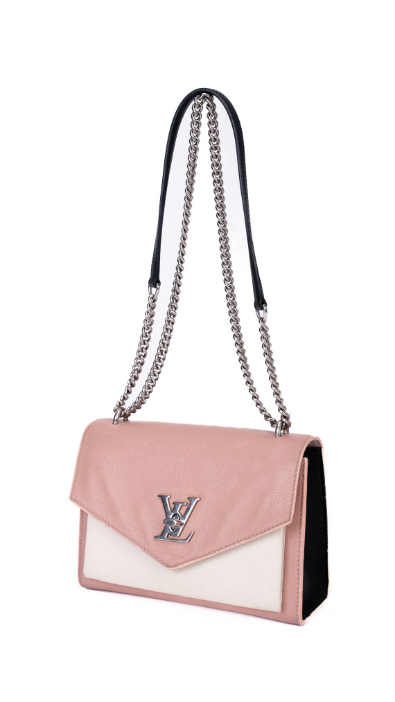 Louis Vuitton Lockme Chain Bag – Rosa og Sort Kalveskinn