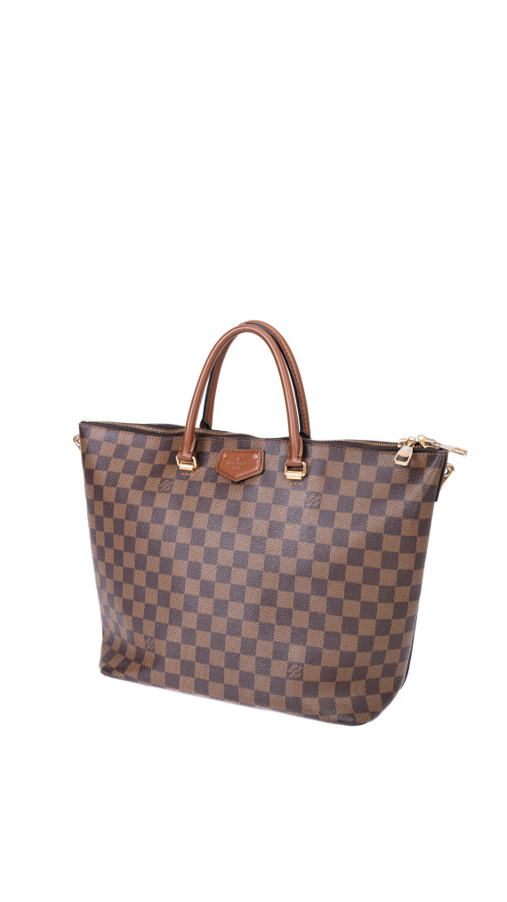 Louis Vuitton Neverfull-Style Tote – Damier Ebene Canvas
