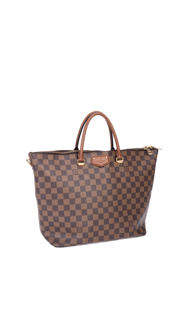 Louis Vuitton Neverfull-Style Tote – Damier Ebene Canvas
