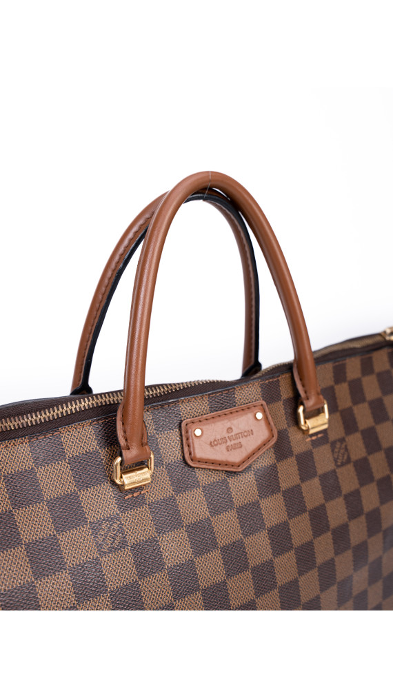 Louis Vuitton Neverfull-Style Tote – Damier Ebene Canvas