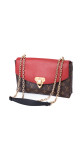 Louis Vuitton Pallas Chain Bag – Monogram Canvas & Rød Skinnklaff