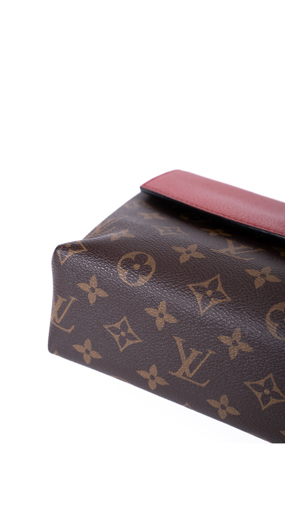 Louis Vuitton Pallas Chain Bag – Monogram Canvas & Rød Skinnklaff