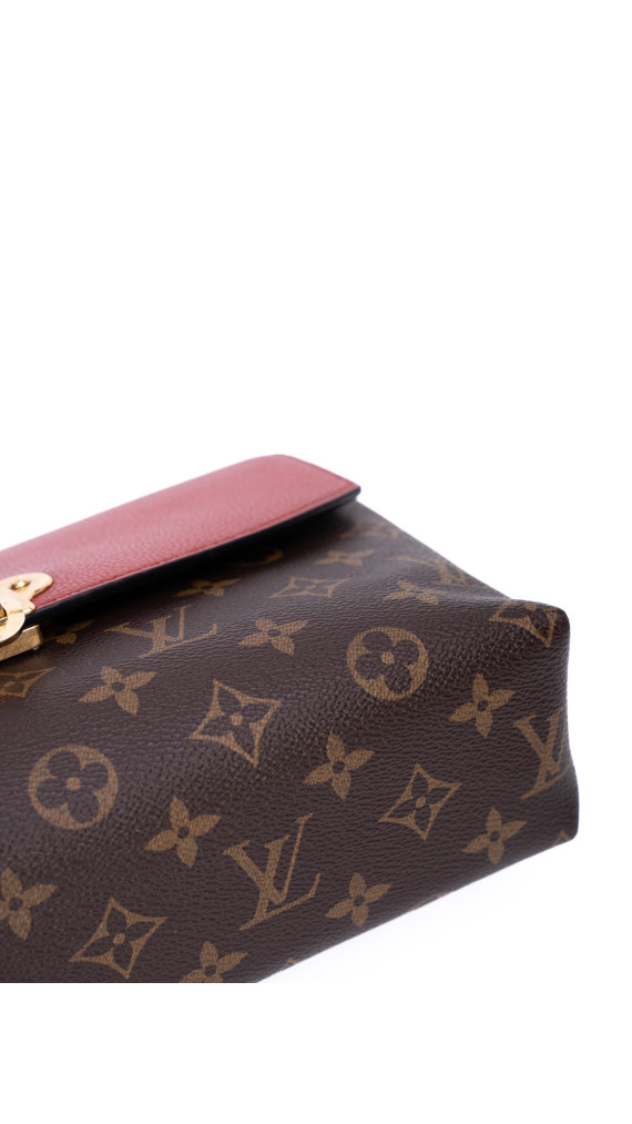 Louis Vuitton Pallas Chain Bag – Monogram Canvas & Rød Skinnklaff