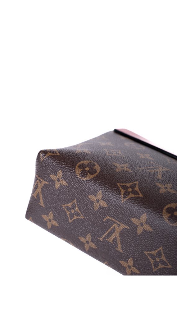 Louis Vuitton Pallas Chain Bag – Monogram Canvas & Rød Skinnklaff