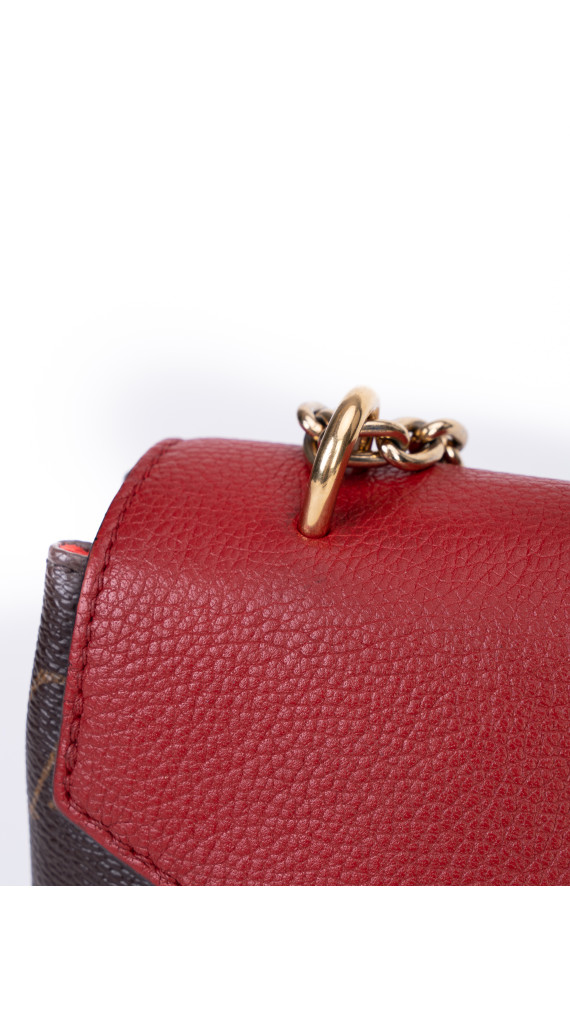 Louis Vuitton Pallas Chain Bag – Monogram Canvas & Rød Skinnklaff