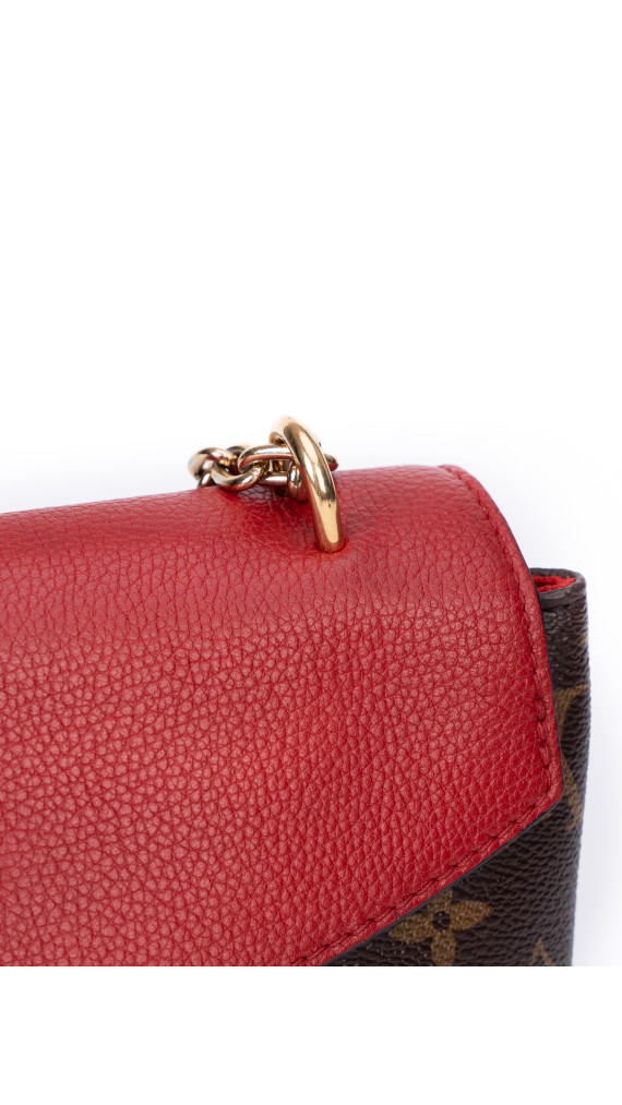 Louis Vuitton Pallas Chain Bag – Monogram Canvas & Rød Skinnklaff