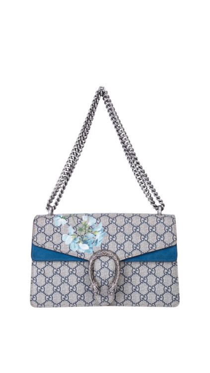 Gucci Dionysus GG Blooms Shoulder Bag – Blå Blomsterprint